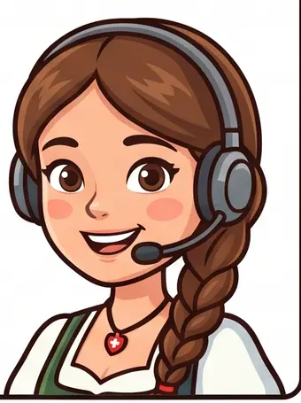 Heidi wearing a headset as the AI voice agent