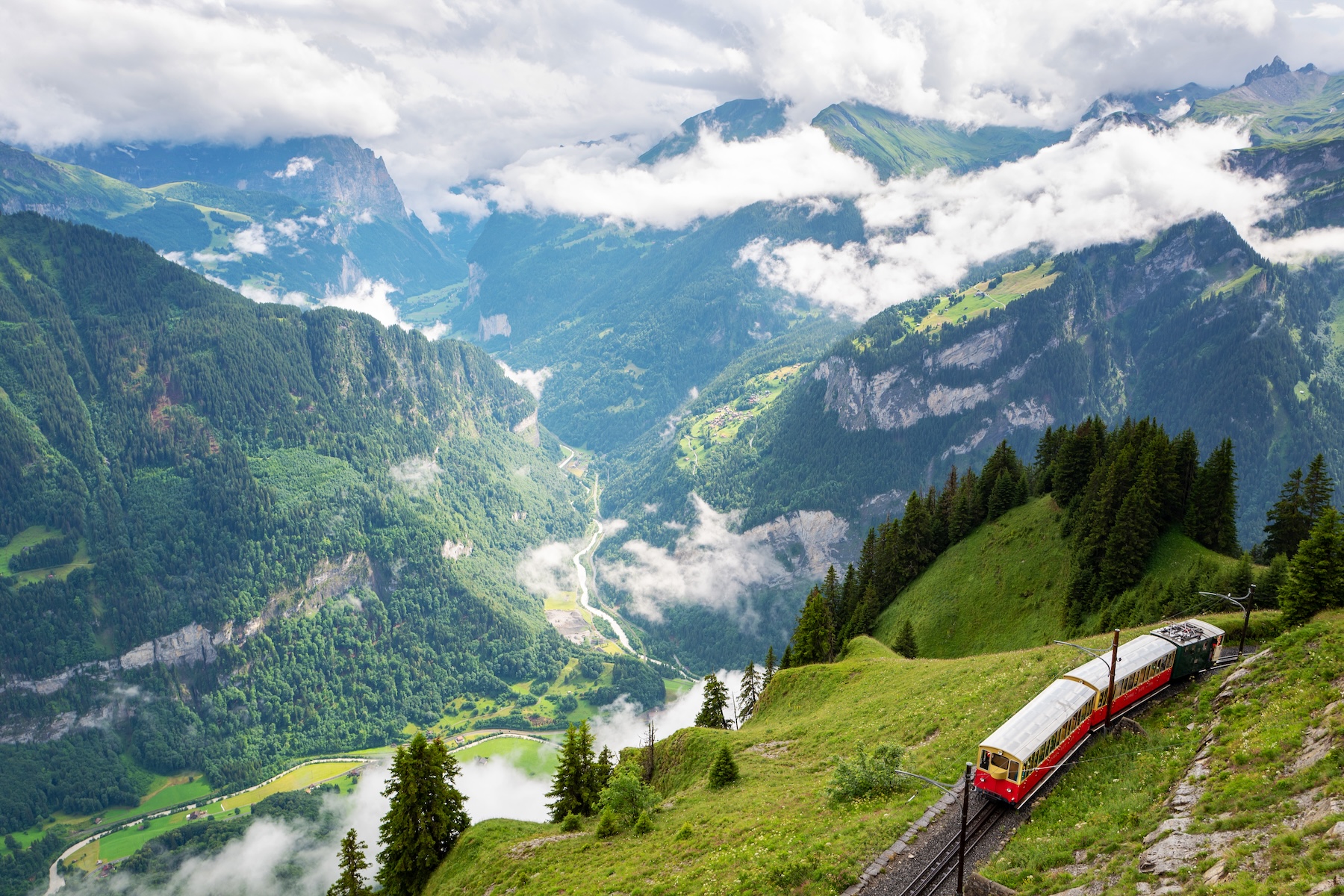 The Schynige Platte Railway - Schynige Platte Botanical Alpine Garden 